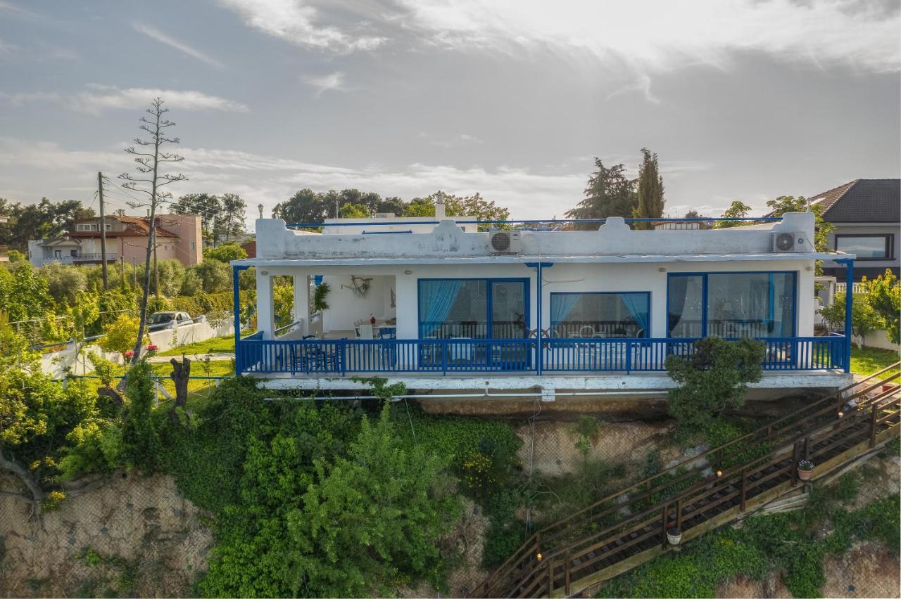 Navy Greece Villa With Swimming Pool & Sea View Makrygialos Bagian luar foto