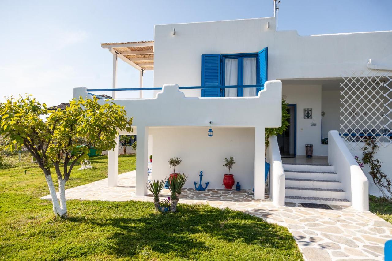 Navy Greece Villa With Swimming Pool & Sea View Makrygialos Bagian luar foto