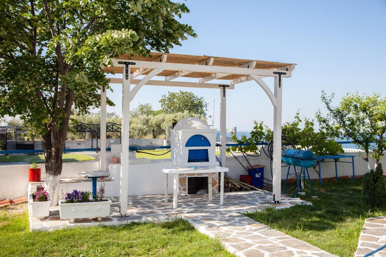 Navy Greece Villa With Swimming Pool & Sea View Makrygialos Bagian luar foto