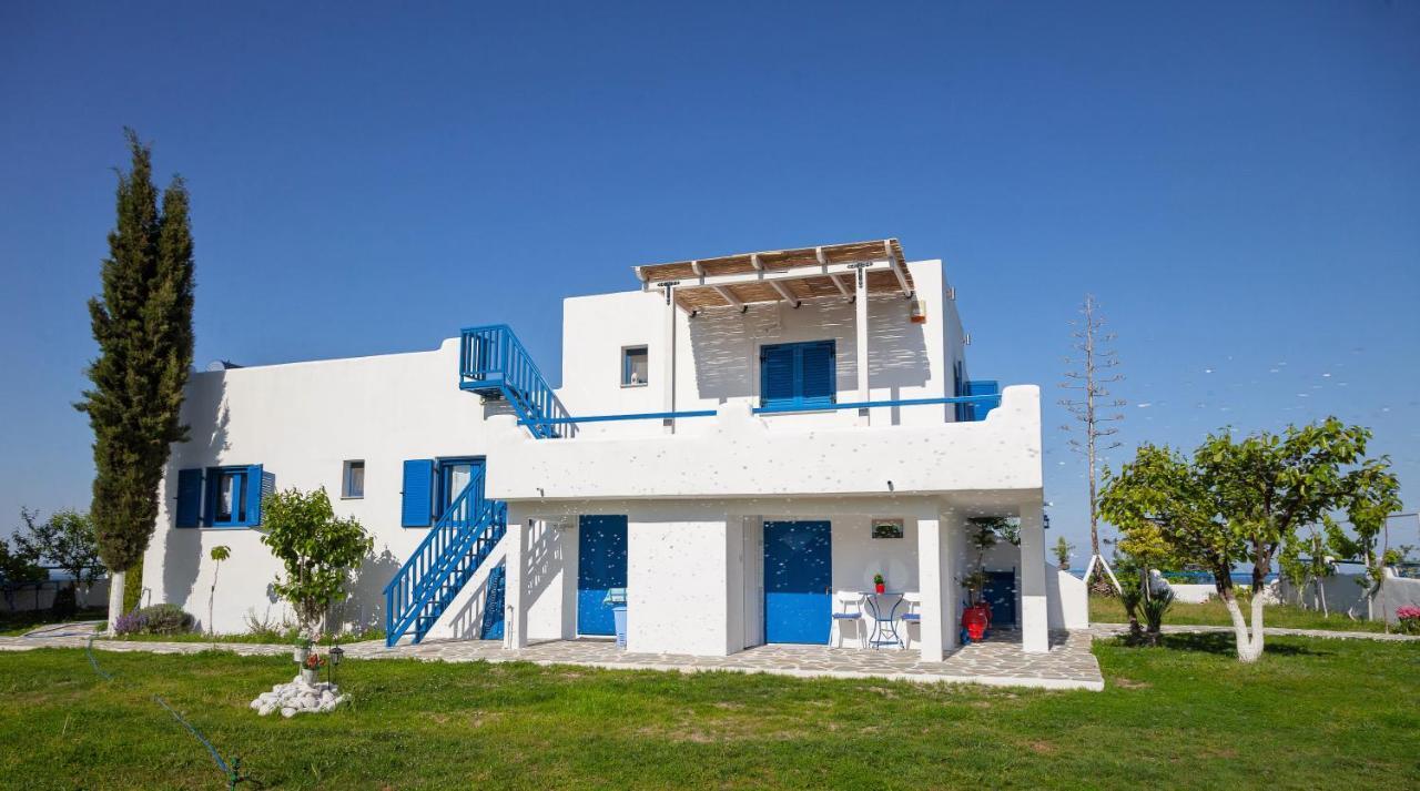 Navy Greece Villa With Swimming Pool & Sea View Makrygialos Bagian luar foto