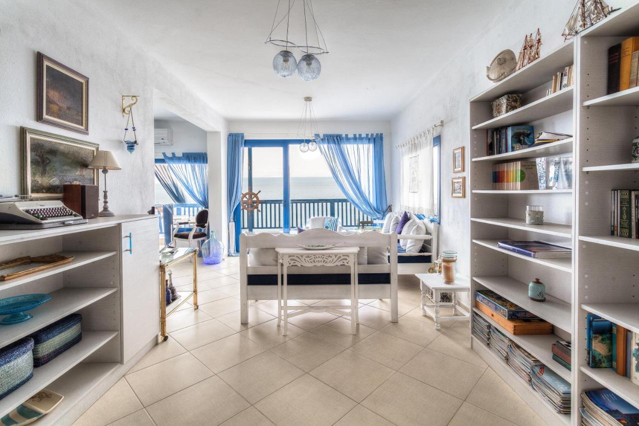 Navy Greece Villa With Swimming Pool & Sea View Makrygialos Bagian luar foto