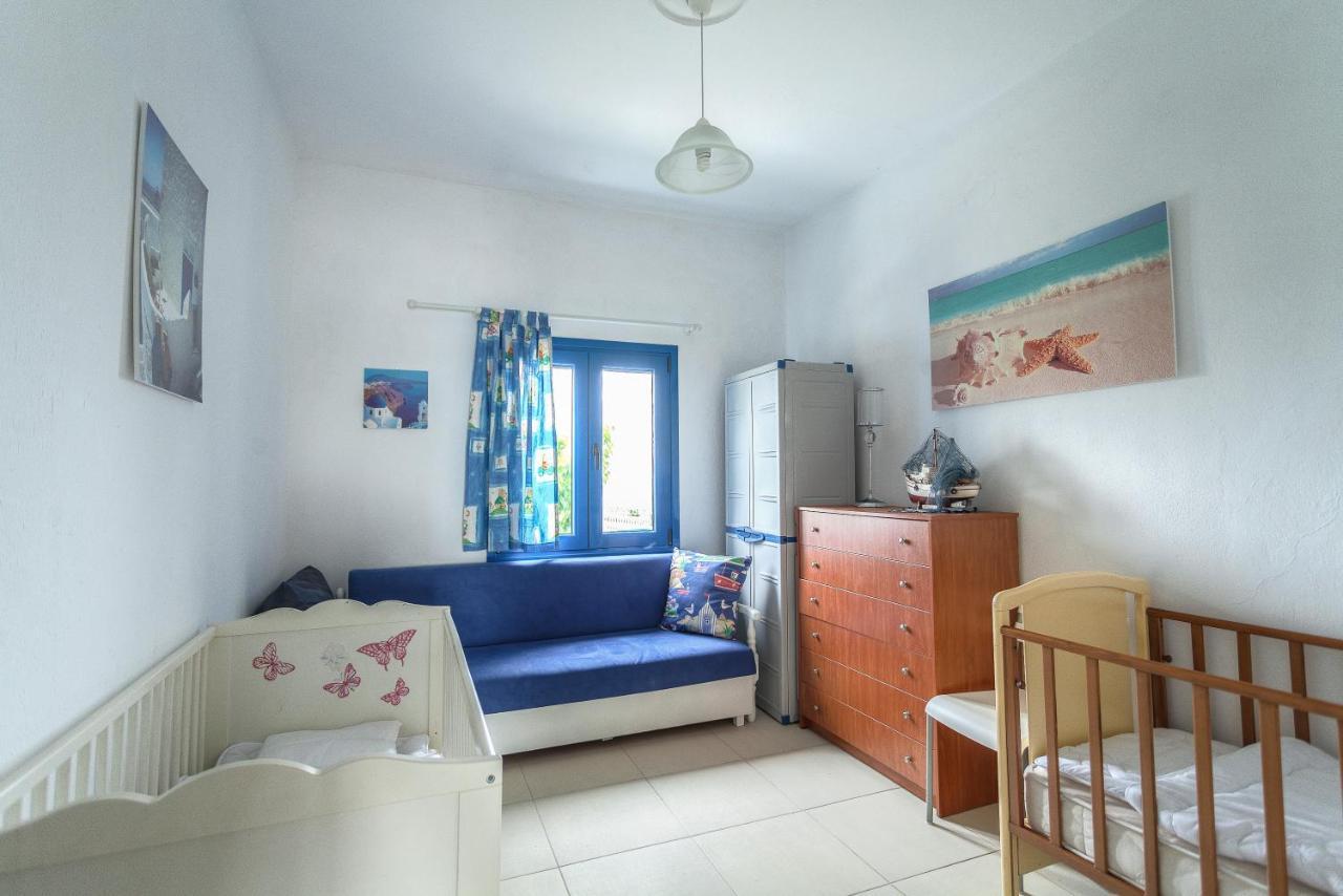 Navy Greece Villa With Swimming Pool & Sea View Makrygialos Bagian luar foto